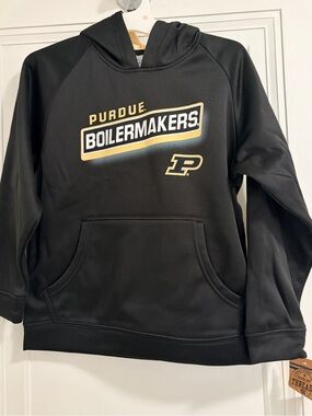 Rivalry Threads Purdue Boilermakers Black and Gold Hoodie NWT